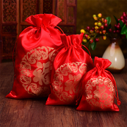 结婚喜糖盒盒子中国风婚庆用品，中式婚礼创意袋糖果纱袋子大号