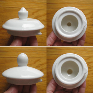 陶瓷水壶盖子泡茶壶盖零配件白色百搭配盖单卖单独盖子电热水壶盖