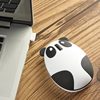 熊猫无线/有线女生鼠标静音个性创意时尚可爱USB充电鼠标