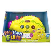 Play learn fun发声光音乐卡通毛毛虫造型动物婴幼儿学步拖拉玩具