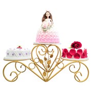 欧式铁艺三层蛋糕架子，创意多层生日婚庆礼，点心甜品托盘艺术展示台