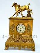 全铜座钟 马上走点 金色机械台钟 古典钟表 欧式上弦钟 报时