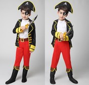 万圣节儿童海盗服装杰克船长表演服迪士尼cosplay装扮派对演出服