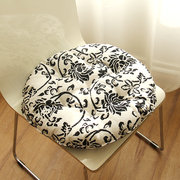 日式棉麻蒲团垫榻榻米圆形坐垫，椅垫加厚布艺，餐垫板凳藤椅软垫子