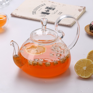 耐热玻璃花茶壶水果茶壶套装整套透明玻璃泡茶壶花茶茶具套装加热