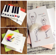 舞蹈绘画钢琴老师教师节贺卡 手工贺卡材料包Diy贺卡JZ13JC2JC3
