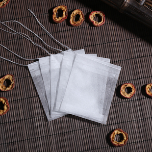100个5*6cm玉米纤维抽线茶包袋花茶袋，一次性茶袋咖啡袋调料包