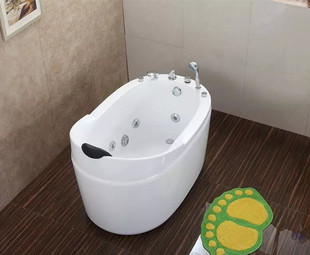 独立式浴缸浴盆亚克力浴缸，1.2米1.3米1.5米五件套按摩浴缸