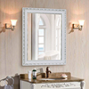 欧式浴室镜粘贴带框镜子，卫生间镜卫浴镜，洗手间镜贴墙镜壁挂镜梳妆