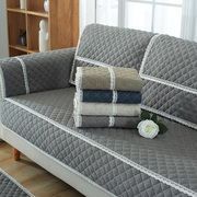 防滑沙发垫布艺坐垫四季通用北欧纯色粗麻现代简约沙发巾套