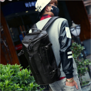 休闲圆桶包水桶包篮球运动健身包双肩包背包旅行包男包韩版潮包包