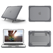 适用Macbook 14寸苹果笔记本mac16电脑保护支架外壳Air13.3防摔壳笔电数码M3/M2 15英寸2023全包带支架保护套