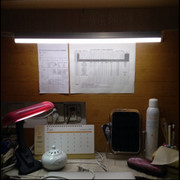 LED台灯宿舍电脑桌超亮灯管带开关插电灯护眼小台灯led节能日光灯