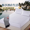 酒店用床单单件全棉白色宾馆床上用品加密加厚床笠床罩纯棉床