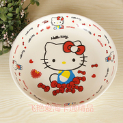 创意密胺餐具KT 凯蒂猫 创意塑料家用盘子 卡通菜盘 水果盘 餐盘