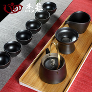 茶具套装功夫茶具陶瓷家用简易日式古陶泡茶茶具仿古茶杯茶壶套装