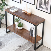 简约现代玄关桌实木长条，窄桌供桌靠墙边桌背，几条案玄关台置物架子