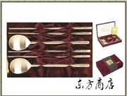 进口餐具 韩国青铜筷子 勺传统工艺送礼专用勺筷套装