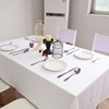 纯白色桌布长方形酒店饭店餐厅，圆桌方桌台布甜品，台装饰定制尺寸