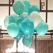 10寸加厚乳胶气球 蒂芙妮蓝 嫩粉气球 儿童生日派对气球 结婚气球