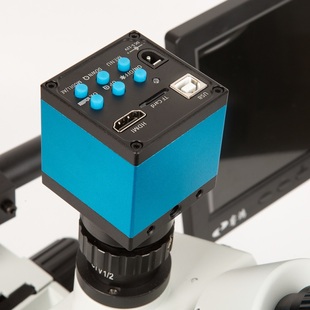 睿鸿显微镜1600万像素荧光数码高清工业相机电子目镜CCD拍照测量金相偏光金相体式荧光偏光自动对焦HDMI