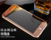 苹果iphone5s钛合金手机钢化玻璃膜带金属边框4S全覆盖防爆彩膜