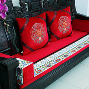 中式古典沙发刺绣，坐垫抱枕红木椅垫，加厚海绵座垫椅垫靠垫
