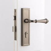 台湾依佰利仿古铜门锁 简约美式室内房门锁欧式黑色卧室木门锁具