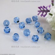 浅蓝水晶珠子diy头花散珠缝衣服，上装饰品辅料串项链手链材料配件