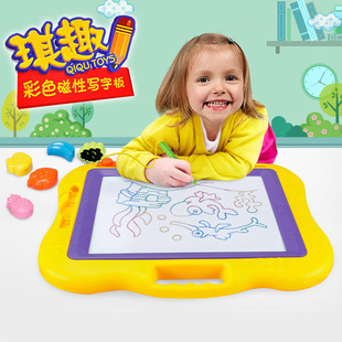 儿童磁性彩色画板宝宝画画超大号写字板玩具，婴儿12345岁画写板
