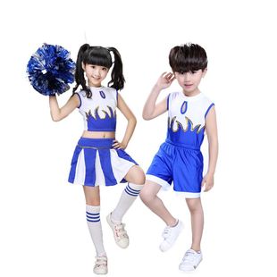 儿童男女啦啦操演出服装小学生运动会健美操，体操幼儿拉拉队表演服