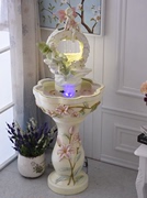 天使结婚礼物流水喷泉欧式摆件落地客厅家居装饰品水景创意养鱼缸