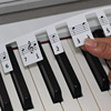 钢琴键盘 电子琴音标贴88键 五线谱简谱琴键音符贴 免粘贴音符条