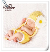 新生儿摄影服装宝宝满月照相帽子小裤影楼，婴儿拍照道具可爱月子照