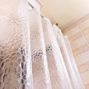 浴帘防水帘子隔断帘，加厚门帘窗帘浴室，淋浴挂帘200高送浴帘杆