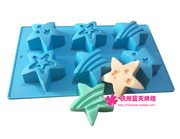 硅胶蛋糕模具手工皂模具，星星模具五角星，模烘焙模具软模具