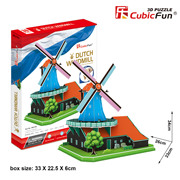乐立方3D立体拼图纸模型玩具 荷兰风车益智创意儿童成人玩具礼物