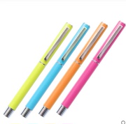 得力S81中性笔彩色全金属笔杆笔尖签字笔办公水笔商务女性碳素笔