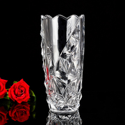 水晶玻璃花瓶透明欧式创意水培富贵竹花瓶百合花瓶玫瑰插花花盆