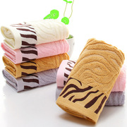 竹纤维毛巾虎纹加厚115克面巾枇發竹炭，纤维毛巾