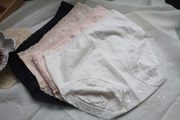 外贸素雅全棉女士中腰三角内裤 出口日本原单100纯棉舒适抗菌M33