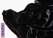 真丝黑色高档真丝绒布料做旗袍天鹅绒丝绸零料桑蚕丝布头布料