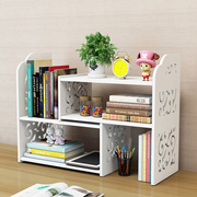 镂空桌上书架简易组合儿童桌面小书架创意办公置物架学生宿舍书柜