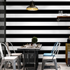 黑白色竖条纹墙纸，现代简约客厅卧室，咖啡馆餐厅服装店电视背景壁纸