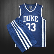 杜克大学篮球队服男女篮球服套装篮球衣训练服定制比赛服欧文球衣
