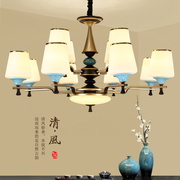 新中式吊灯客厅灯现代简约仿古餐厅灯，大气书房中国风铁艺工程吊灯