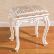 白色法式化妆凳简约现代欧式梳妆台凳子仿实木，美甲凳卧室换鞋凳