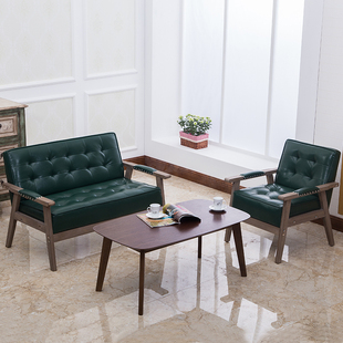 客厅实木休闲沙发椅北欧小户型，布艺沙发组合现代简约单人沙发椅子