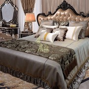 奢华床上用品别墅欧式多件套装样板房法式样板间高档新古典床品