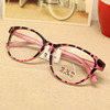 韩国DIOS粉色豹纹超轻TR90全框眼镜架大框时尚百搭眼镜框